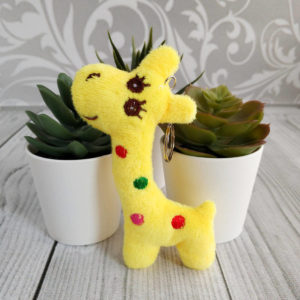 игрушка Жираф 10,5см желтый